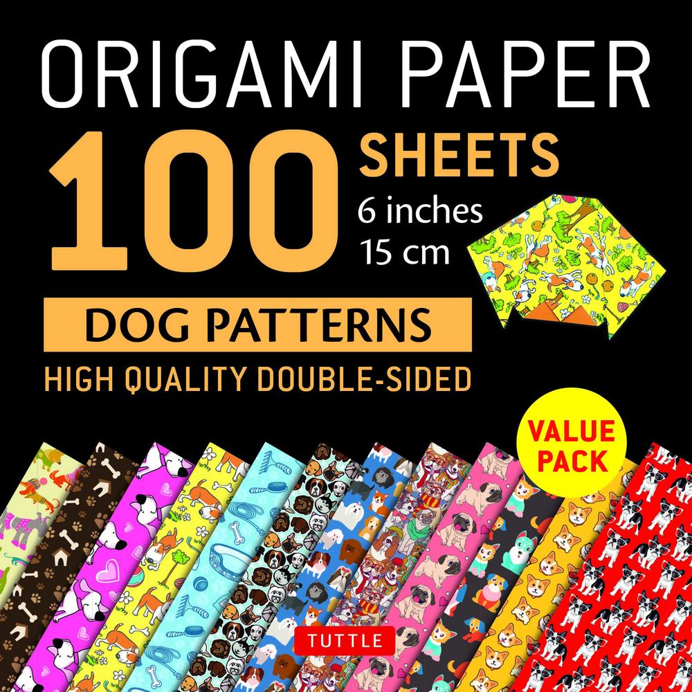 Origami Paper 100 sheets Dog Patterns 6" (15 cm)