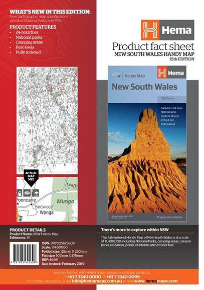 New South Wales Handy Map