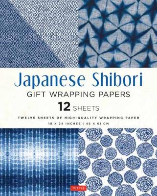 Japanese Shibori Gift Wrapping Papers - 12 Sheets
