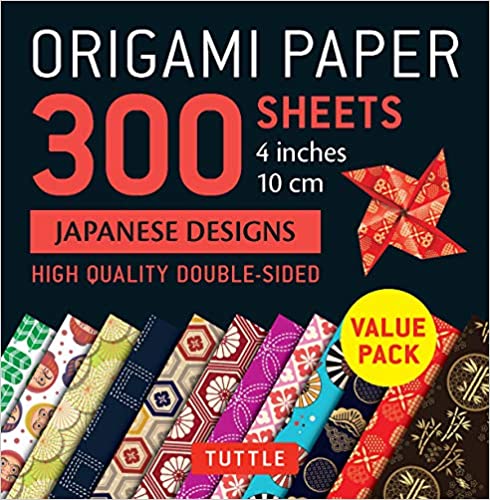 Origami Paper 300 sheets Japanese Designs 4" (10 cm)
