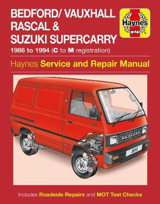 Bedford/Vauxhall Rascal & Suzuki Supercarry (86 - Oct 94) Haynes Repair Manual