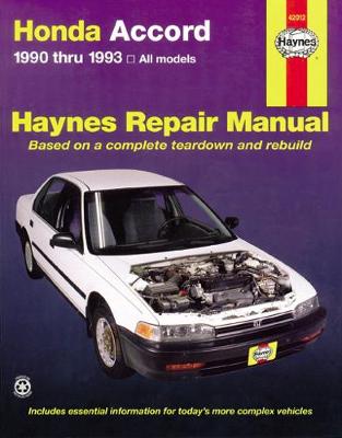 Honda Accord (1990-1993) Haynes Repair Manual (USA)