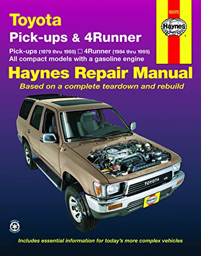 Toyota pick-ups, 4Runner & SR5 1979-1995 Repair Manual