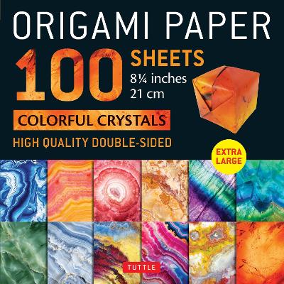 Origami Paper 100 sheets Colorful Crystals 8 1/4" (21 cm)